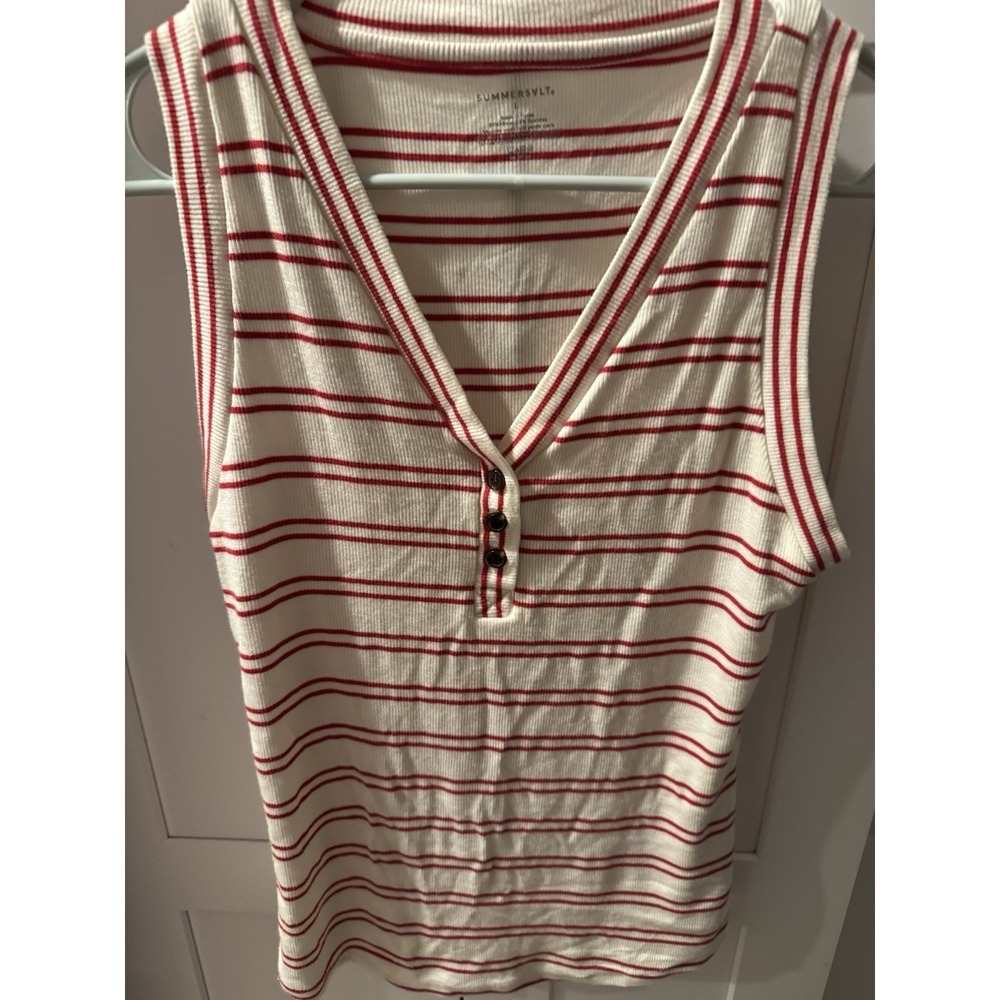 Summersalt‎ Women Stripped Sleeveless Top L